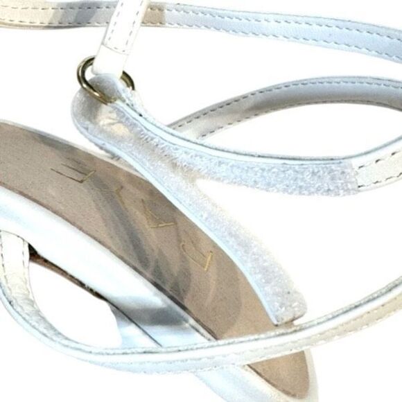 RAYE REVOLVE Clara Heels in White Leather Ankle Wrap Size 6.5 - Picture 13 of 14